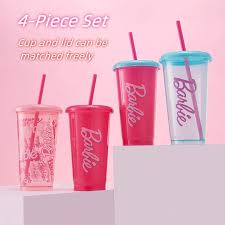 Barbie Collection Gradient Color Double Wall Plastic Tumbler 800mL