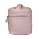 MINISO Cosmetic Pouch for Travel, Pearlized Rectangular Small Box Makeup Organizer Bag, Travel Toiletry Bag for Travel Tool, Makeup Pouch 20x12x12cm (Pink)