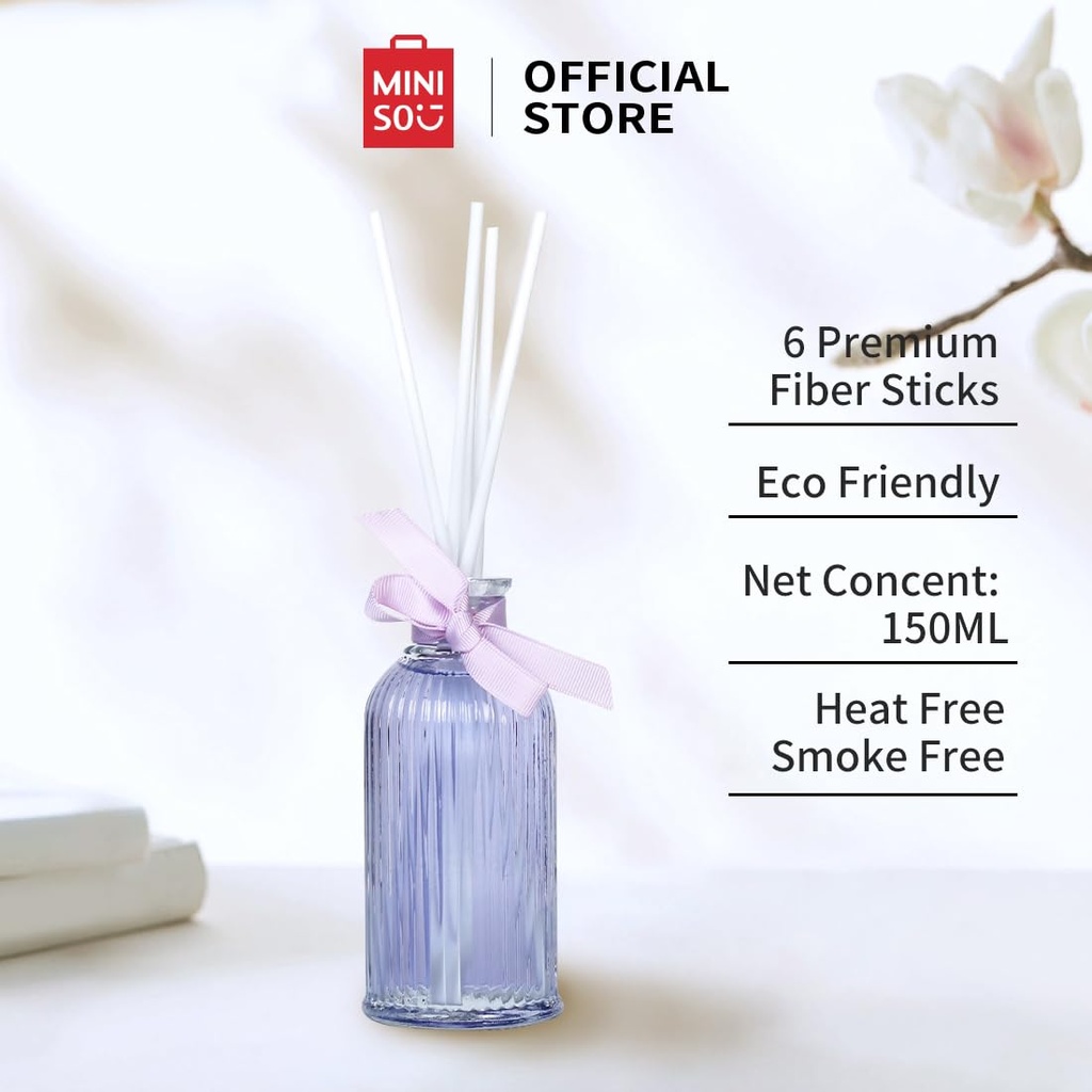 MINISO Lost in Garden Home Fragrance Flameless Essential Oil with Diffuser Sticks Room Freshener for Home, Bedroom, Living Room, Velvet Tuberose