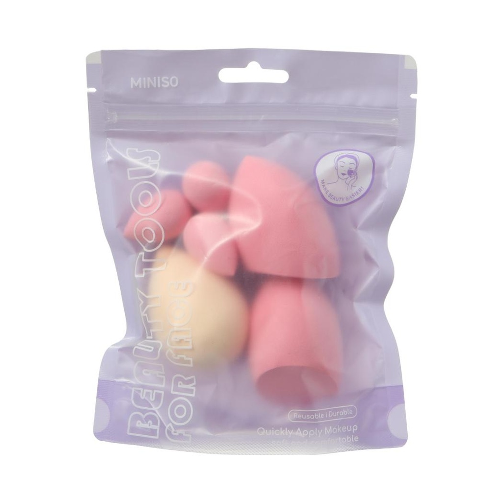 Miniso Colorful Series Makeup Sponges Set (6 pcs) 