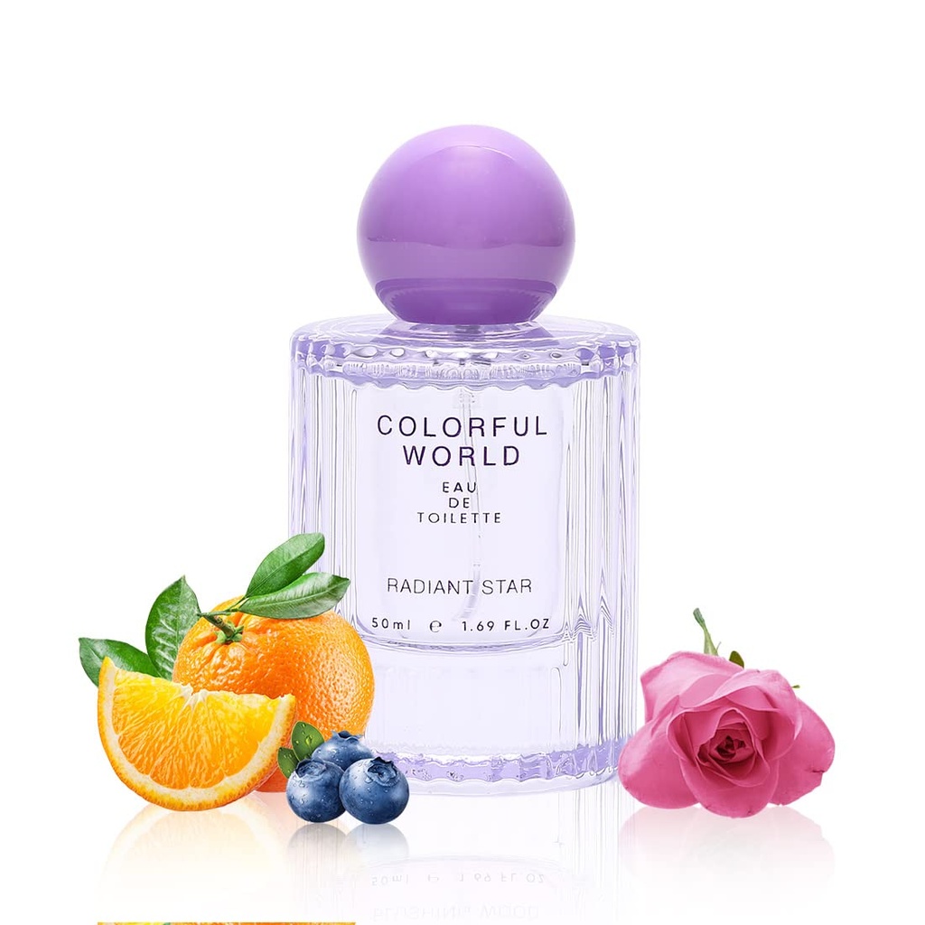 MINISO Perfume for Women, EDT Luxury Perfume with Long Lasting Fragrance for Everyday Wear, Floral and Fruity Fresh Scent,Colorful World Serie (Radiant Star),50ML